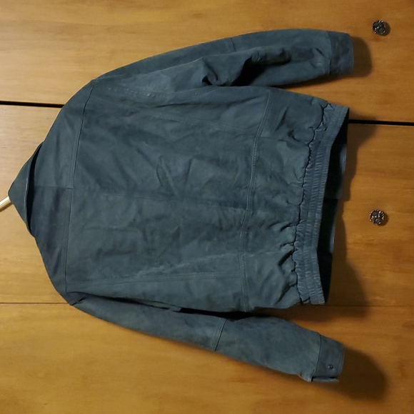 London Fog grey suede leather jacket - Picture 2 of 6